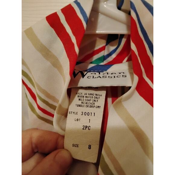 Vintage Walden Classics Dress Striped Retro - Picture 5 of 6